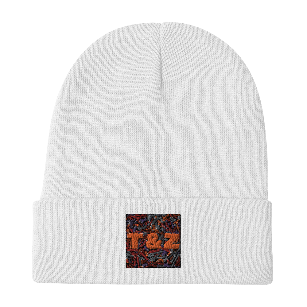 T&Z Word Web Embroidered Beanie