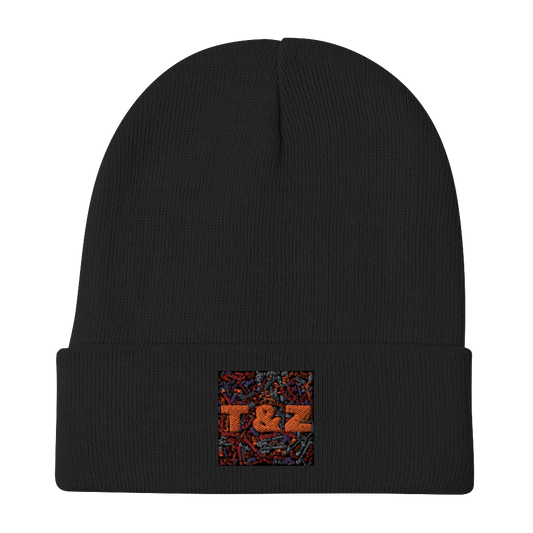 T&Z Word Web Embroidered Beanie