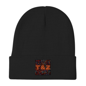 T&Z Word Web Embroidered Beanie