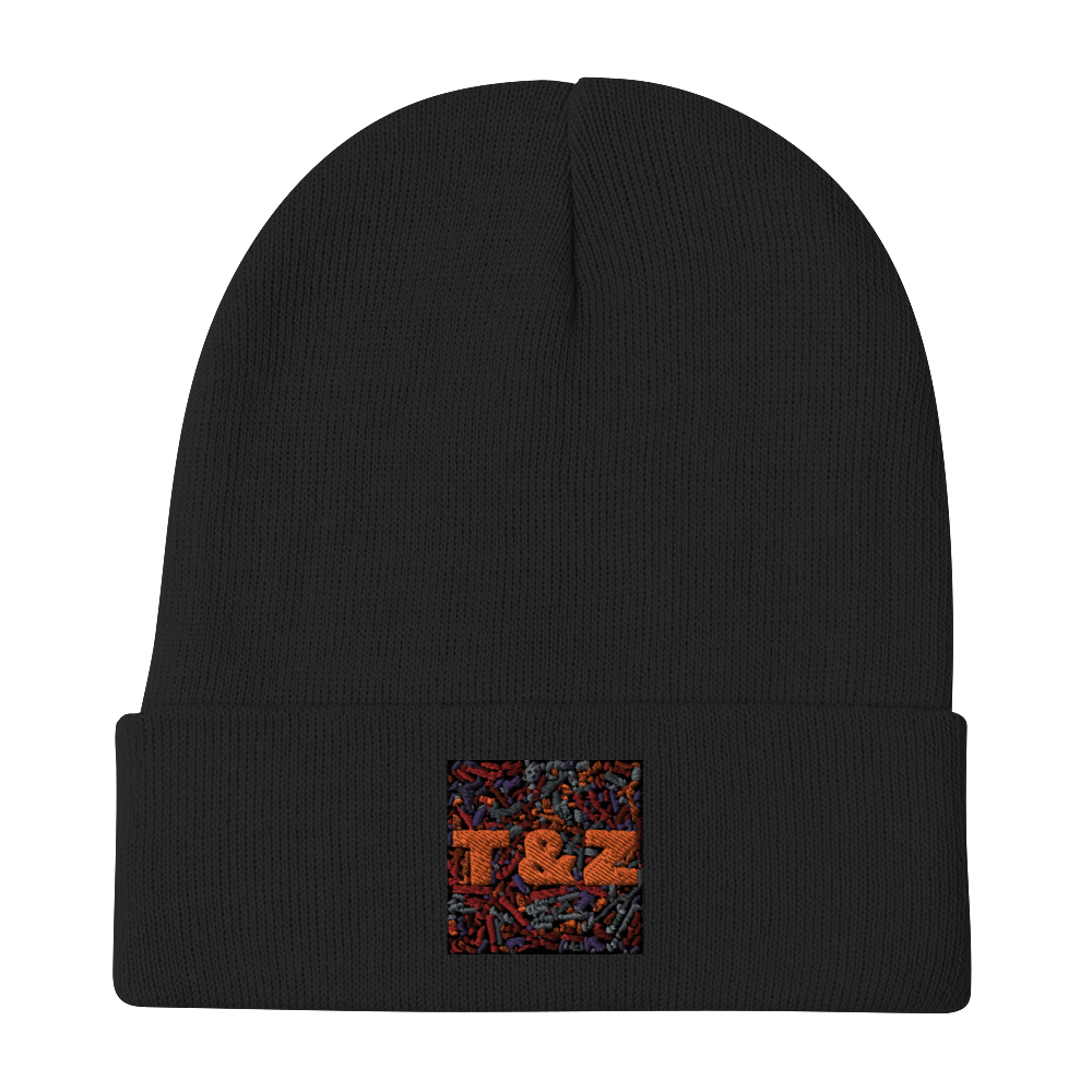 T&Z Word Web Embroidered Beanie