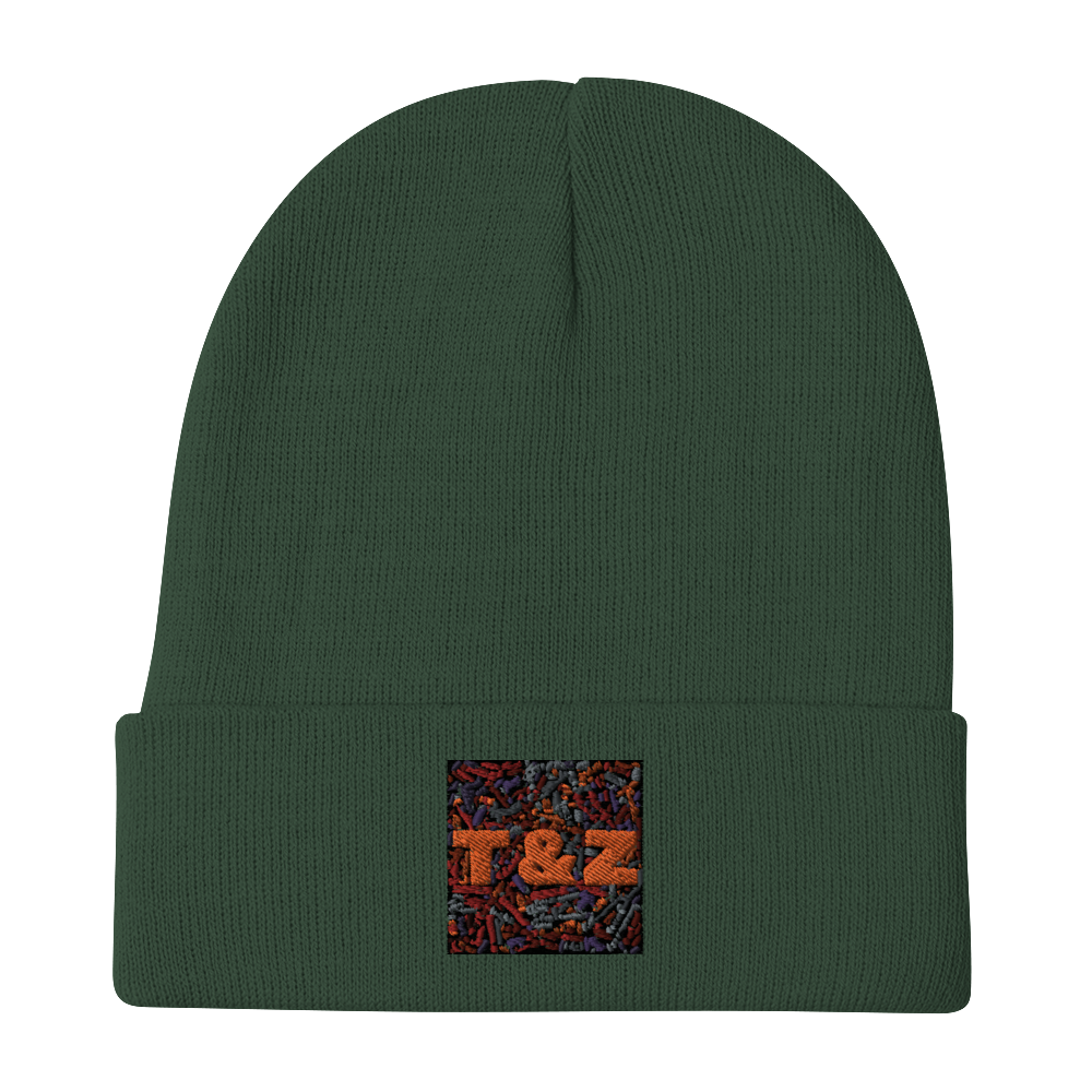T&Z Word Web Embroidered Beanie