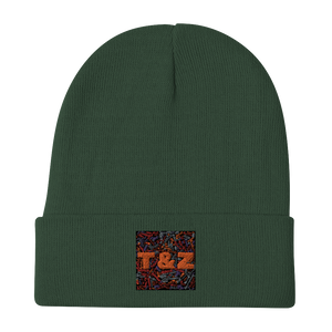 T&Z Word Web Embroidered Beanie