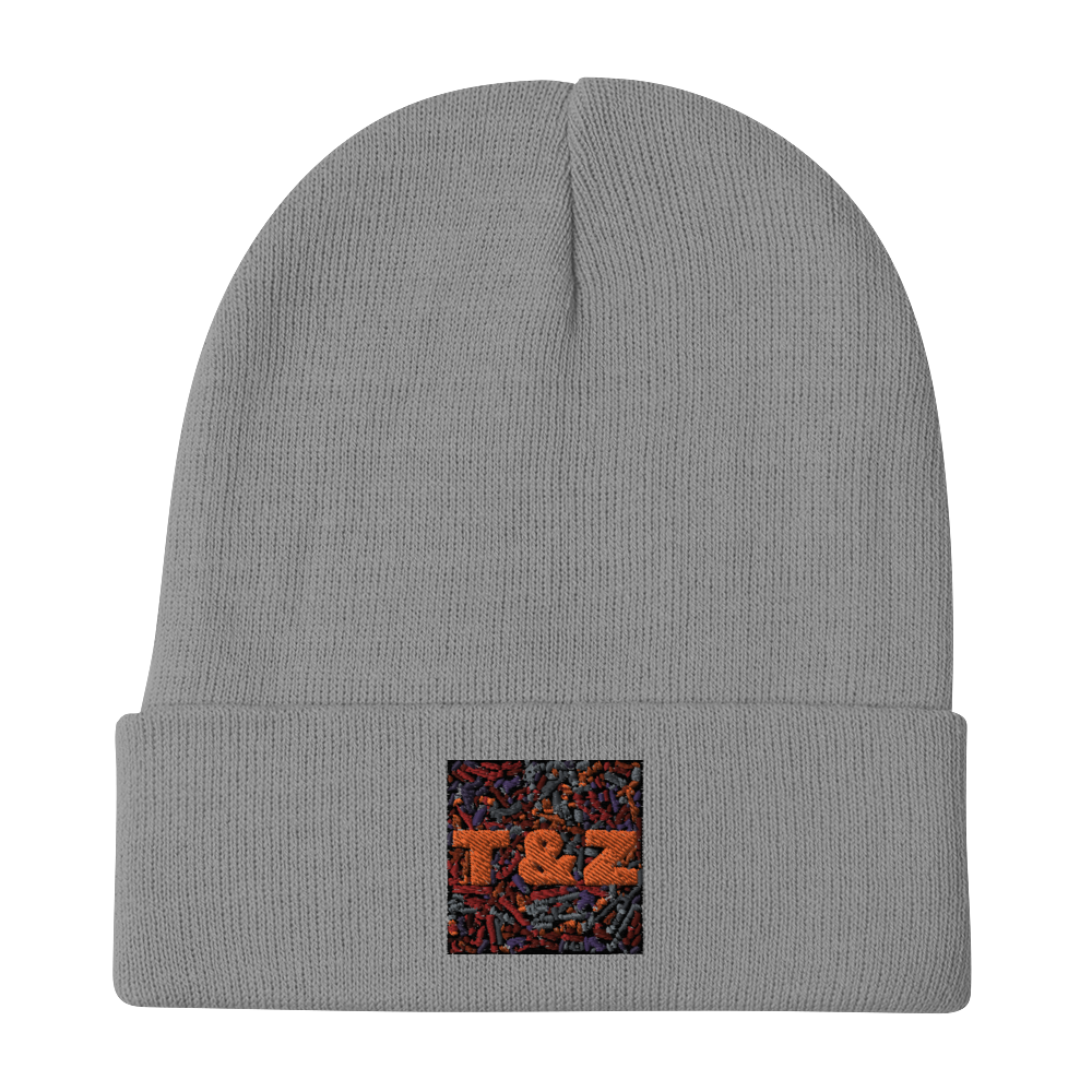 T&Z Word Web Embroidered Beanie