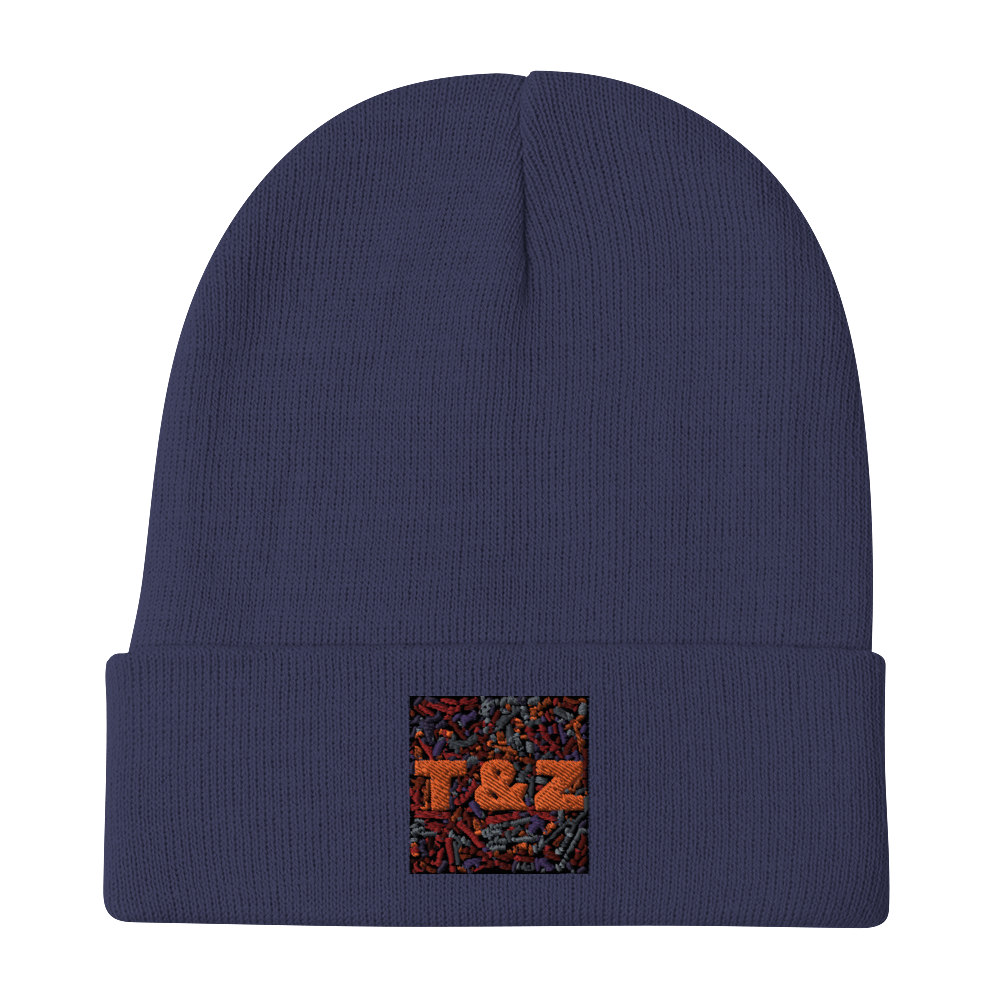 T&Z Word Web Embroidered Beanie