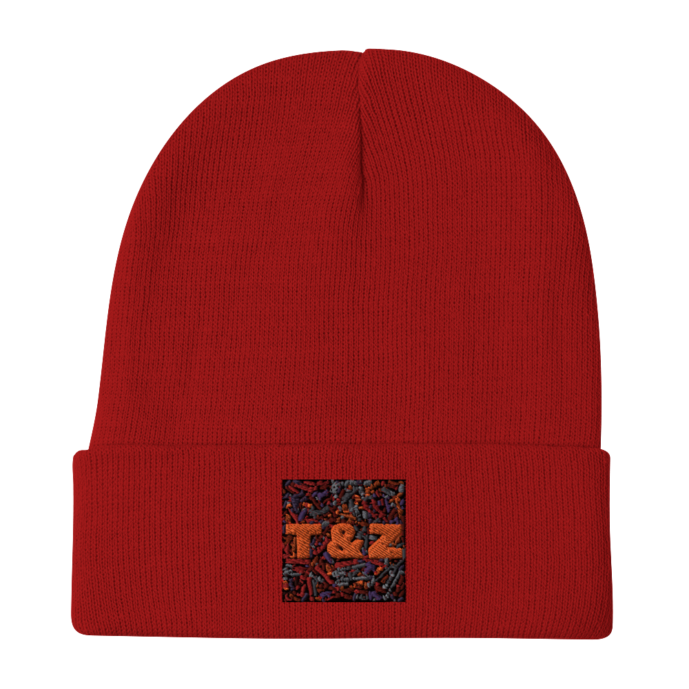 T&Z Word Web Embroidered Beanie